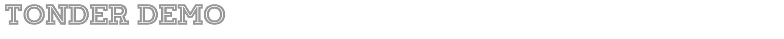 Tonder font preview
